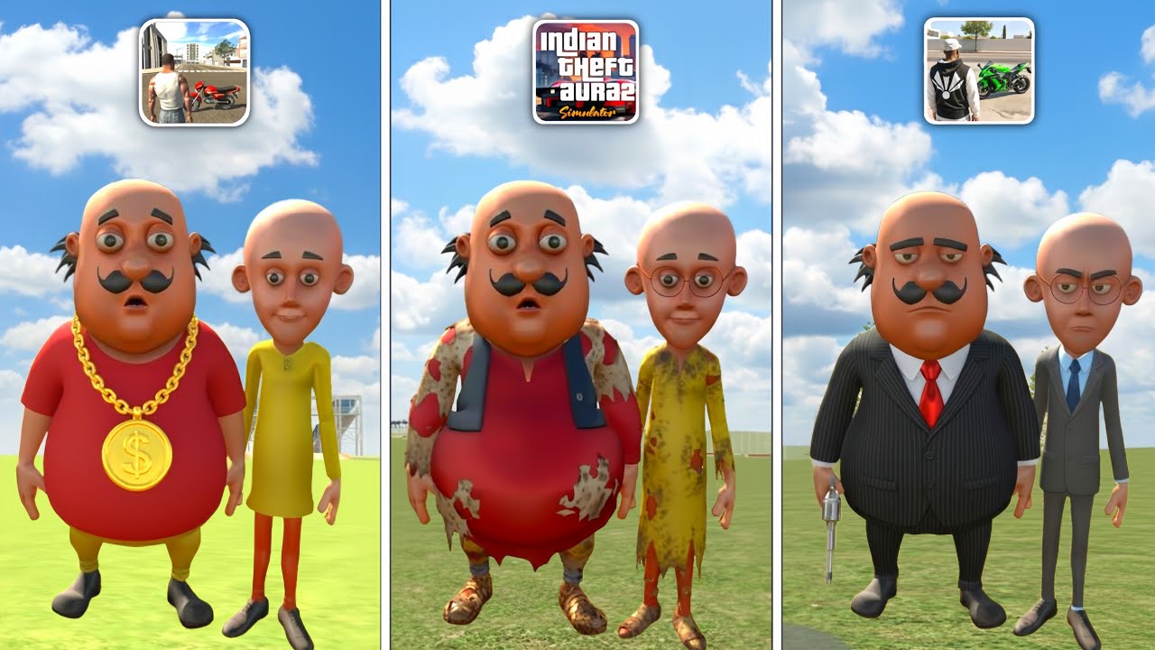 Motu Patlu in All Indian GTA Games 🤯🔥
