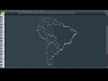 Musical Map of South America (Midi Art)