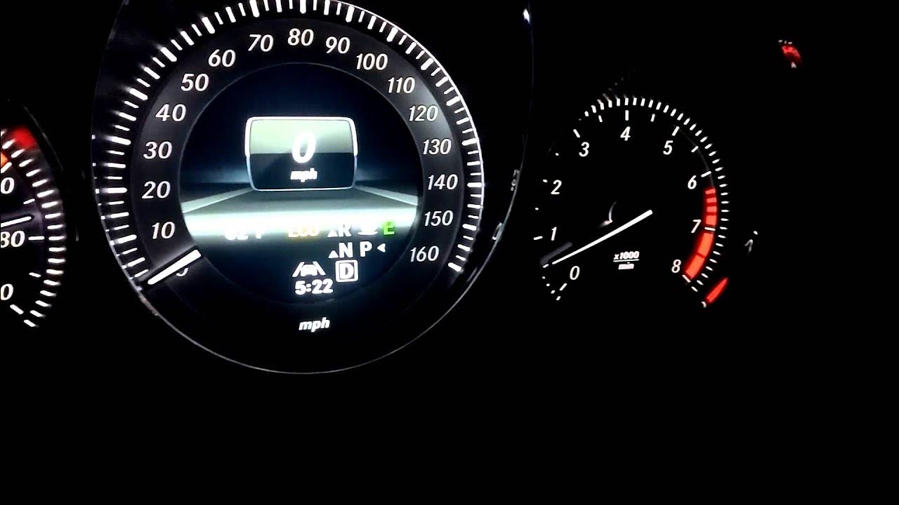 RPM needle bouncing on 2013 Mercedes GLK 350 YouTube