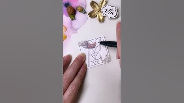 Zentangle Pattern Tangle #VLINE 禪繞畫入門 禪繞圖樣 (N.2327) how to draw by Eva Wu #bijou #shorts