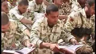 Iran Cephesinde Kuran Okunuyor Reciting Qoran At Military
