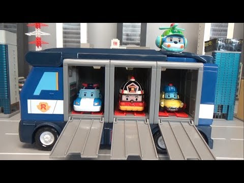 로보카폴리 경찰 캐리어카 출동 장난감 놀이 Robocar Poli Police Car Carrier dispatch Toys Play