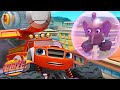 Blaze Rescues BABY Elephants from Sticky Bubblegum! 🫧 w/ Stripes | Blaze and the Monster Machines