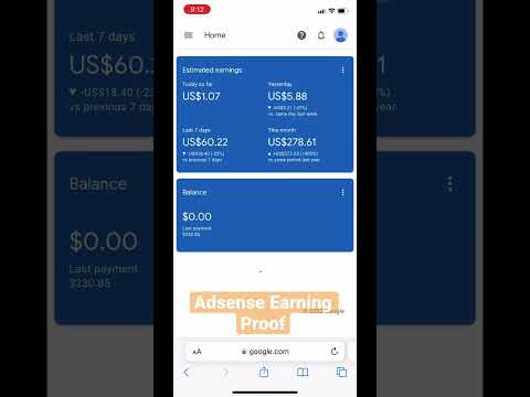 Adsense Earning Proof