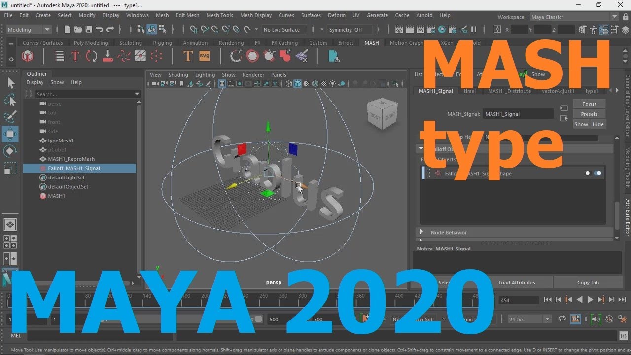 Create Dynamic Text In Autodesk Maya 2020