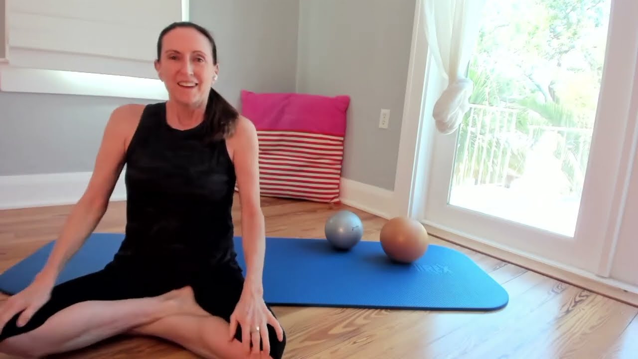 Relieve Back Tension with this easy stretch with a YBR Gold Ball.