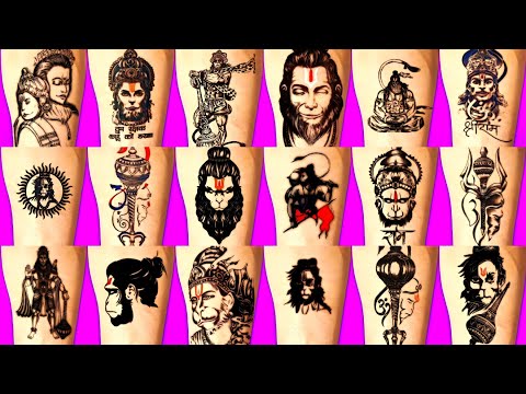 Very powerful lord Hanuman ji tattoo design | powerful tattoos |spiritual  tattoo |religious tattoo - YouTube