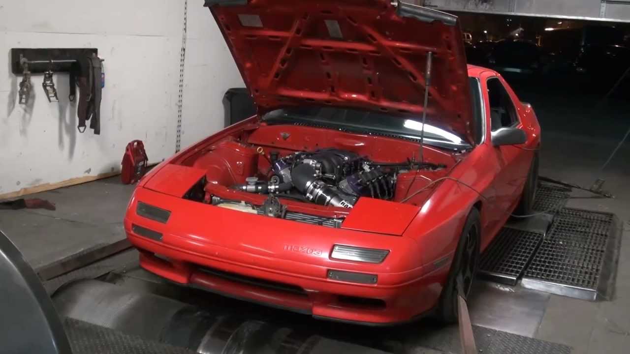 LS1 swapped RX7 FC 365whp dyno runs - YouTube.