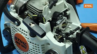 How to clean carburetor on MS 180
