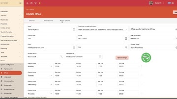Configuring theme settings by Office