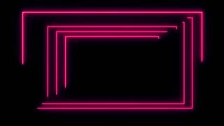 Frame animated free, Neon Light Frame no copyright, animated border, glowing frame, frame video 52