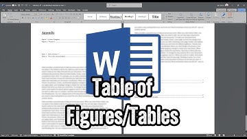 Table of Figures/Table - Microsoft Word