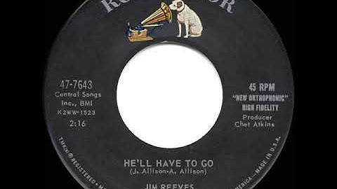 1960 HITS ARCHIVE: He’ll Have To Go - Jim Reeves (a #1 ‘pop’ & C&W hit)