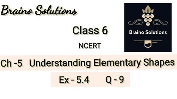 NCERT Exercise 5.4:Question Number 9 Ch 5-Understanding Elementary Shapes I Class 6 Maths