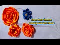 Super Easy flower making idea with fabric.