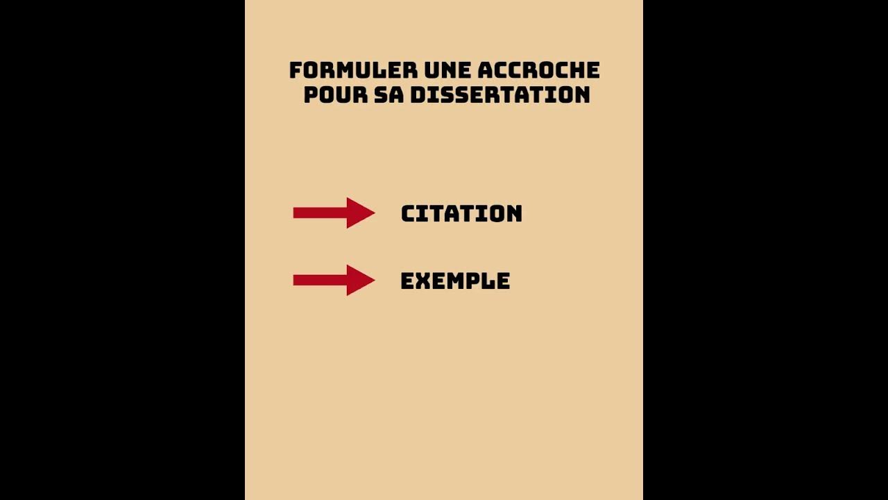 accroche de dissertation philosophie