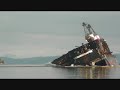 Log dump Slow motion 40 sec slow down x 3 Ladysmith BC Kodak Z981 HD