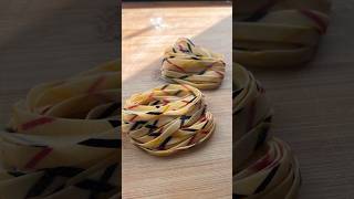 Turmeric, Beet, And Activated Charcoal Powder Criss Cross Pasta