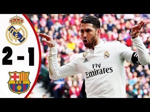 ملخص مباراة ريال مدريد وبرشلونة 1 2 اهداف وذهول المعلق فهد العتيبي كلاسيكو تاريخي 