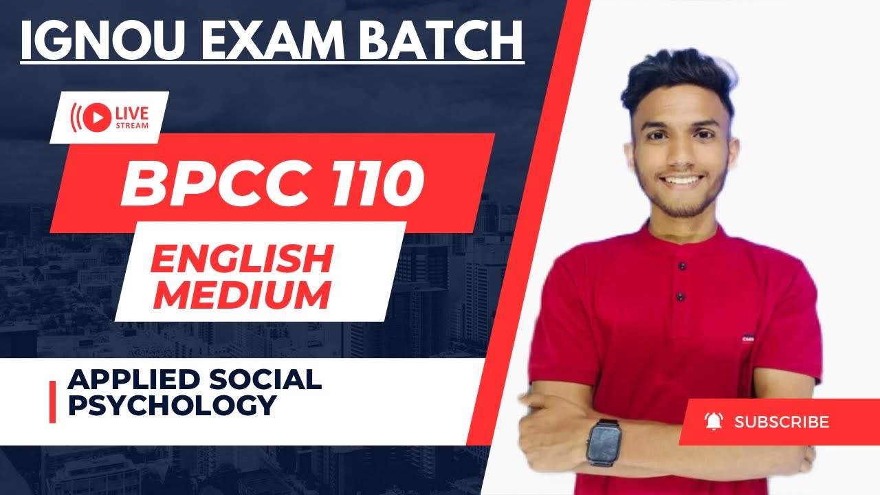 BPCC 110 | Psychology Honours | Impo question | IGNOU WALAY | Applied ...