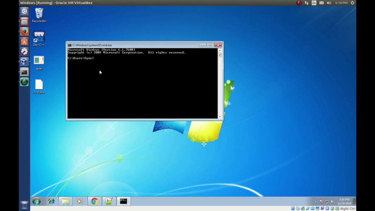 First JAVA program on Windows - YouTube