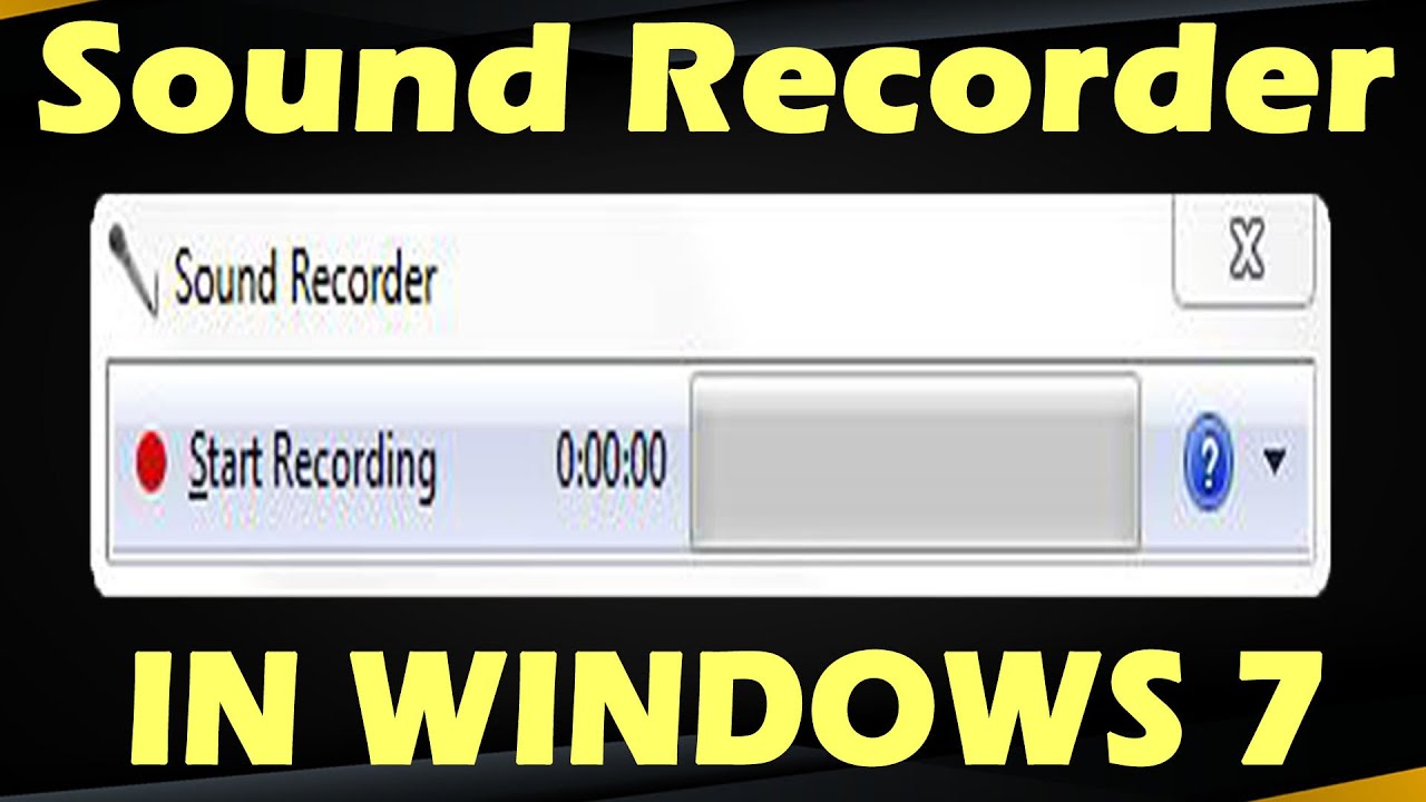simple recorder for windows 7 simple recorder for windows 7