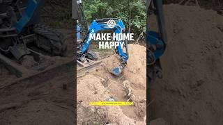 How Do You Fill a Hole This Big? | RIPPA R18 Pro  #rippa #miniexcavator #backyardtransformation