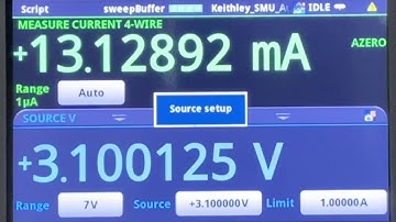 Keithley Touchscreen SMU Automated Demo