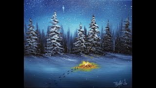 The Night of Christmas (Painting With Magic Christmas Special SE:8 EP:10) #winter #wetonwetpainting