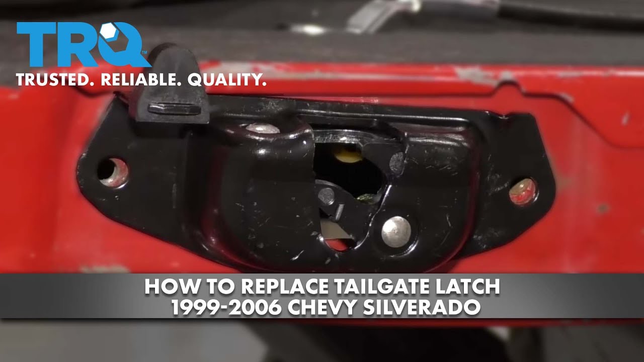 How to Replace Tailgate Latch 1999-2006 Chevy Silverado - YouTube