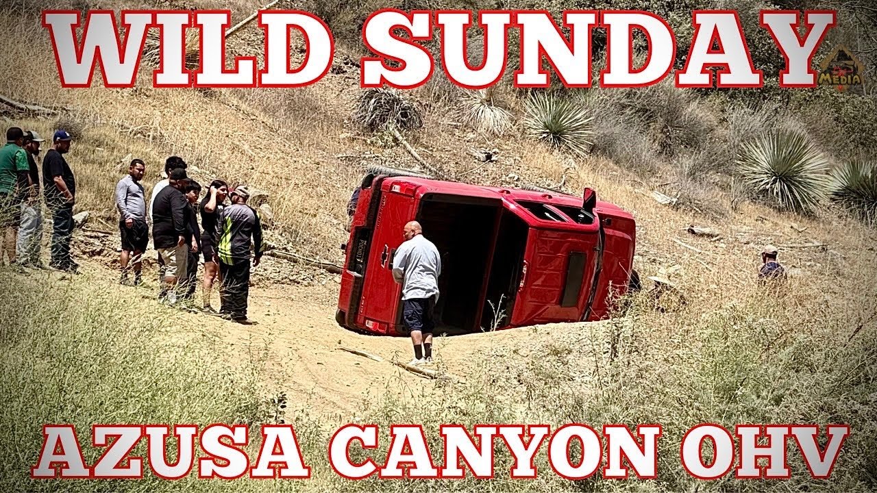 MUST-SEE Chevy Truck Flips Over in Azusa Canyon! 7/20/25