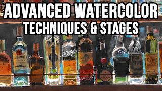 Advanced Watercolor Painting Lesson | Techniques & Stages