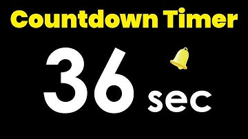36 second Countdown Timer with Alarm