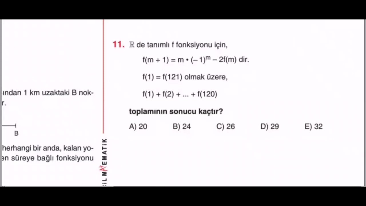GÖRMESİ BİR TIK ZOR FONKSİYON SORUSU 👍 ACİL 💪