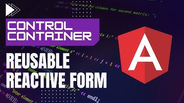 Control Container, Reusable Reactive Form🤯