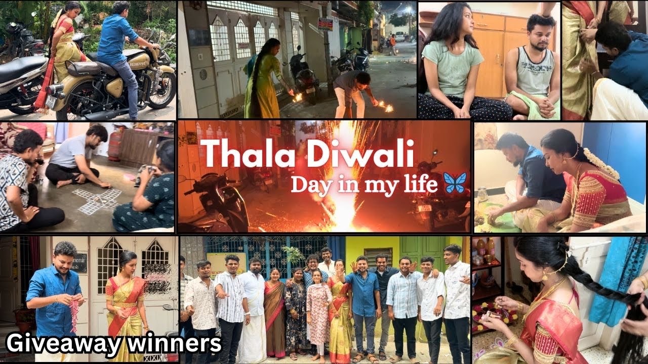 😱Romba nalla ponathu 🎇Thala Diwali 🥰Day in my life 🎆Giveaway winners 😍