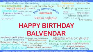 Balvendar   Languages Idiomas - Happy Birthday