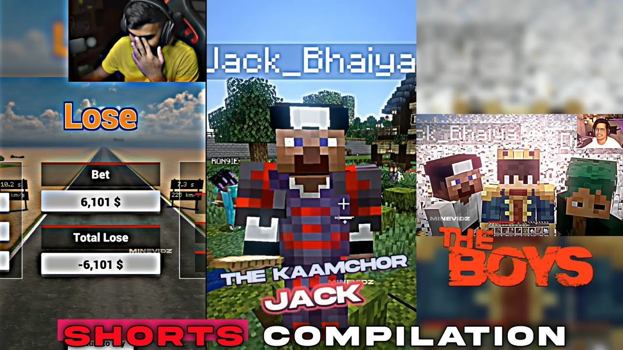 @GamerFleet & @TechnoGamerzOfficial Shorts Compilation ll MinevidZ ...