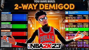 *NEW* "2-WAY DEMIGOD" BUILD IS THE BEST BUILD IN NBA2K23! GAMEBREAKING BEST BUILD IN NBA2K23!