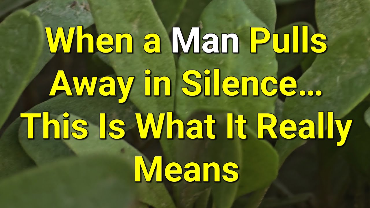 Когда мужчина молча отстраняется... Вот что это значит на самом деле... | Удивительные факты о пс...