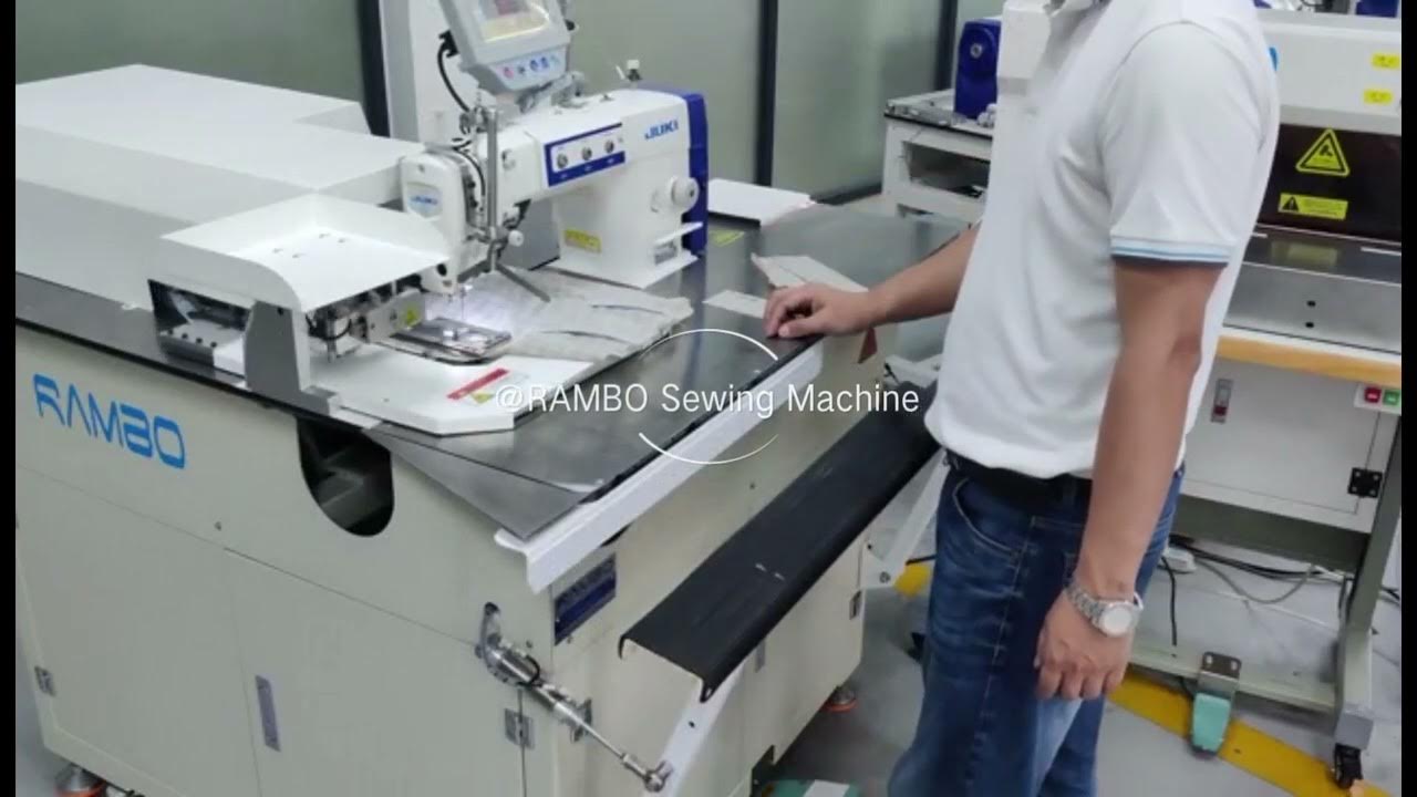 Automatic shirt sleeve placket setter machine RM630 & RAMBO RM360