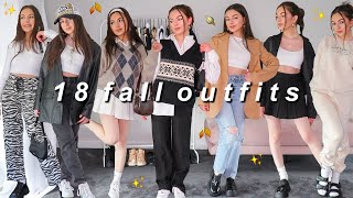 18 FALL OUTFIT IDEAS! *cute &amp; trendy*