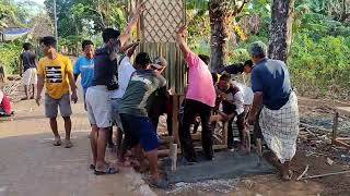 Pembuatan Gapura Dari Bambu Untuk Menyambut Hut Kemerdekaan Ri Ke 78 Rt.01 Rw.01 Desa Parang