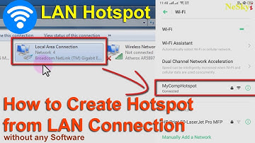How To Make Laptop WiFi Hotspot Without Any Software to Share LAN  🔥🔥🔥