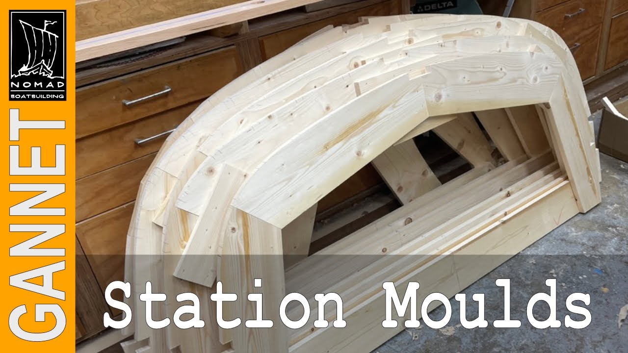 How to make station moulds for boat building - Building Gannet - Episode 3