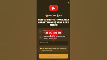 HOW TO PROFIT FROM EARLY MARKET MOVES | PART 2 OF 5 | MEEMFI | Today Memefi Code #memefi #airdrop
