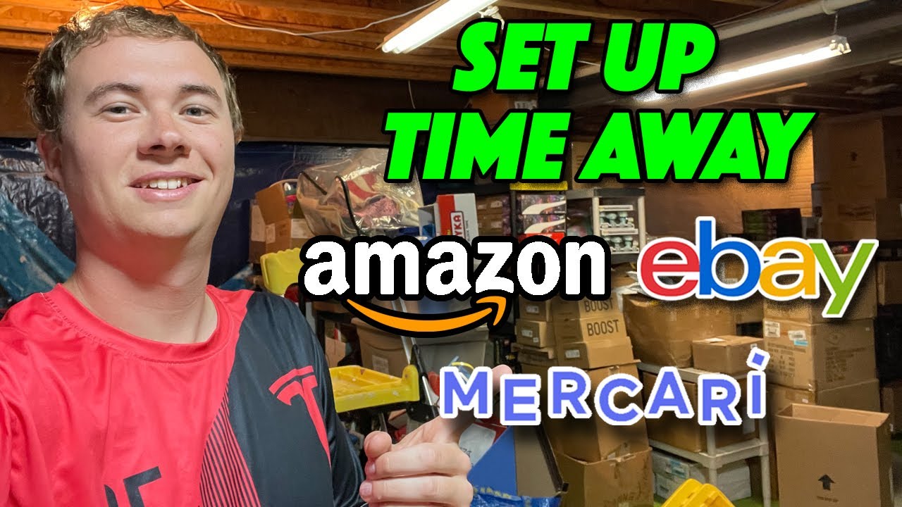 How to Set Up Time Away (Vacation Mode) eBay, Amazon, & Mercari Step