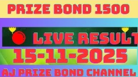 prize bond result /prize bond 1500 result today/prize bond 1500 17- 11-2025..AJ Prize Bond Channel