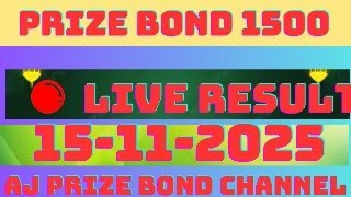 prize bond result /prize bond 1500 result today/prize bond 1500 17- 11-2025..AJ Prize Bond Channel