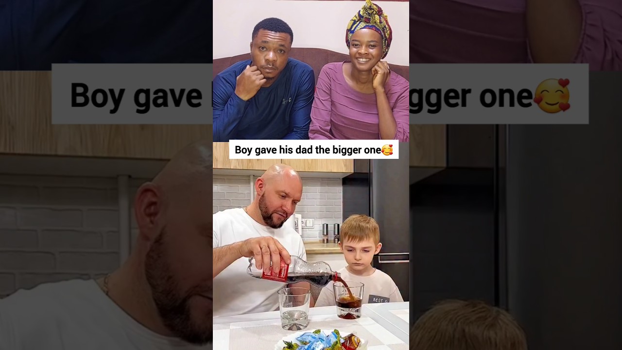 Boy gave his dad the bigger one🥰🤣🤣#ukreels #usareels #funnyreels #funnyvideo #reelsviral